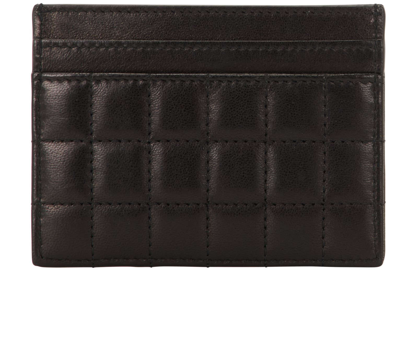 Saint Laurent Cassandra Cardholder, &pound;160, Accessories, Black, Leather, Back view